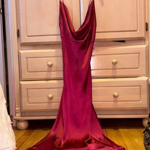 LIONESS PINK MIDI DRESS WITH SLIT